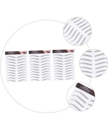 WOFASHPURET 3 Sheets Waterproof Eyebrow Stickers Stickera Peel off Imitation Eyebrow Sticker 3d Modify Cosmetic - Buy Online on GoSupps.com