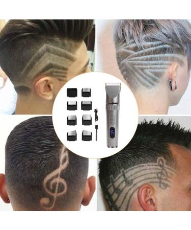 Electric Razor Multi-use Men Hair Clipper Trimmer Mustache Beard Trimmer Hair Cutting Kit Hair Clippers for Men for Men Husband Father (Silver Three-Way Speed) - Buy Online on GoSupps.com