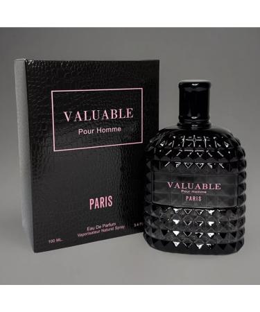 Valuable Pour Homme Eau De Parfum Men's Fragrance 3.4 fl oz Black Glass Bottle - Buy Online on GoSupps.com