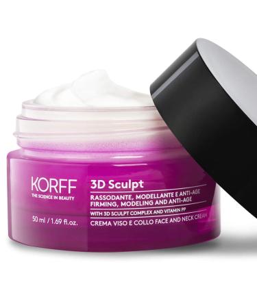 KORFF 3D Sculpt Anti-Wrinkle Cream for Face & Neck - Anti-Aging Firming Nourishing 50ml - International Shipping Available - Buy Online on GoSupps.com
