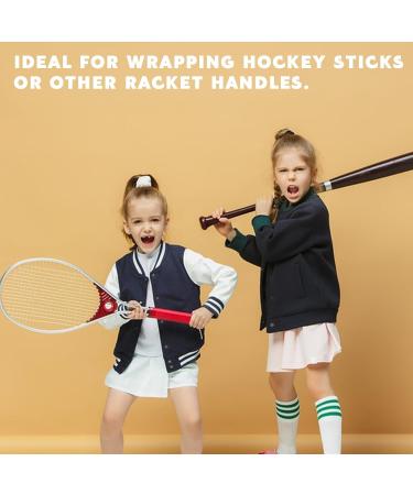 JORTMRD Ice Hockey Tape - Anti-Slip Handle Band for Hockey Sticks & Bats (2.5cm x 25m) - Black & Red - International Shipping Available - Buy Online on GoSupps.com