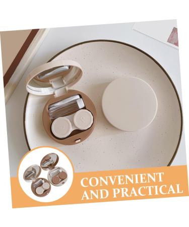 JECOMPRIS Sweet Contact Lens Container - 2 Sets Colored Travel Storage Case for Lentils Makeup & More | ABS Glossy Design - Buy Online on GoSupps.com