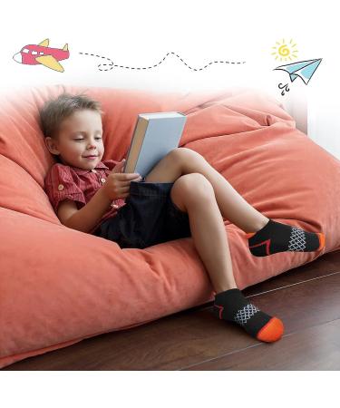Boys Ankle Athletic Socks - 12 Pairs Kids Black Socks 7-10 Years - Buy Online on GoSupps.com