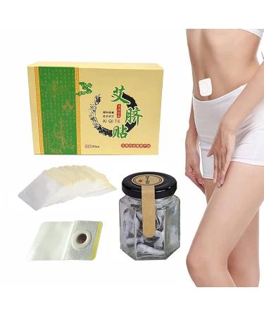 Moxibustion Belly Button Patch - Natural Herbal Abdomen Waist Path for Men and Women (30 pcs/Box)