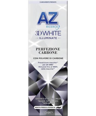 3x Dentifricio AZ 3D White Perfezione Carbone - Whitening Toothpaste with Coal Powder (50ml) + Free Beni Culinari Keychain | International Shipping Available - Buy Online on GoSupps.com