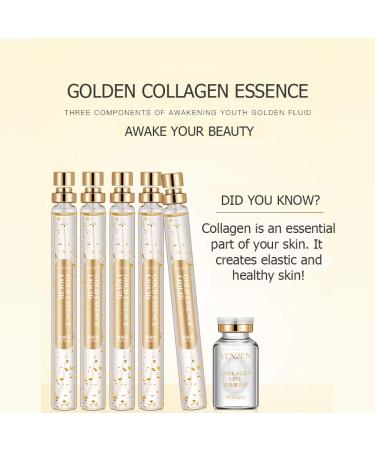 VENZEN Gold Protein Peptide Essence Serum for Combination Skin | 5x15ml | Deep Moisturizing & Skin Improvement - Buy Online on GoSupps.com