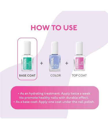 Hydrating Base Coat Treatment for Dry, Ridged Nails - Nail Conditioner Primer - 13.5 mL Clear Polish - Repair & Strengthen Fingernails - 1 Unit - Buy Online on GoSupps.com
