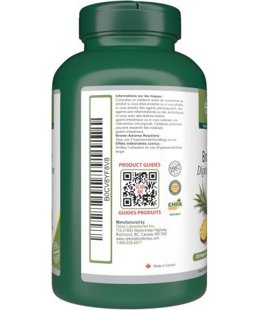 VORST Bromelain 500mg 2400 GDU/g 3 x 120 Vegan Capsules | Digestive Enzyme for Women and Men | Pineapple Extract for Inflammation & Eye Health | Powder Pills | 3 Bottles 360 count (Pack of 1) - Buy Online on GoSupps.com