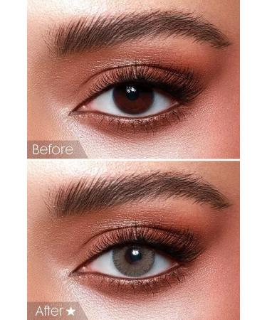 Bella Elite Green Olive Contact Lenses - Strongly Covering Monthly Lenses for Dark Eyes | Dioptria -0.00 - Perfect for Natural Look - Buy Online on GoSupps.com