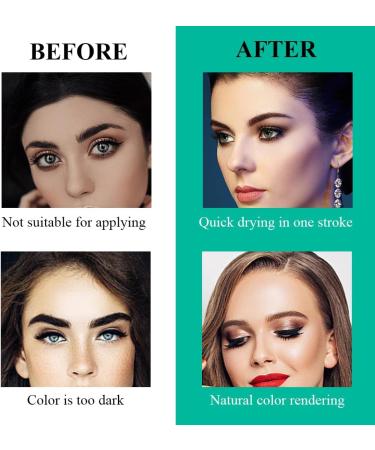 KUIRUNRX Eyebrow Pencil Microblading Eyebrow Pencil Waterproof with 4 Fork Tips Long Lasting Eyebrow Pencil Can Be Easily Natural for Eyebrows (Light Curry) - Buy Online on GoSupps.com