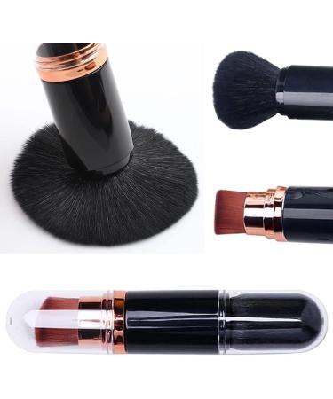 2 in 1 Powder Makeup Brush Foundation Brush Retractable Blush Brush for Cream Liquid Concealer - Buy Online on GoSupps.com
