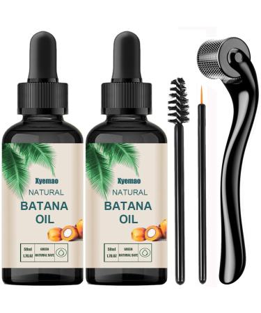 Batana Oil for Hair 2Pack Organic Batana Oil for Hair| Eyelashes|Skin