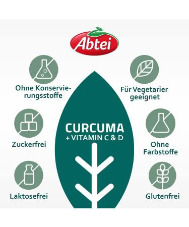 Abbey Nature & Science Curcuma - Premium Liquid Technology with Vitamin C & D - 185x Bioavailability - High-Dose Lab Tested - 90 Capsules - International Shipping - Buy Online on GoSupps.com