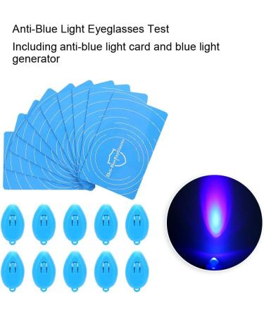 Zwindy Anti-Blue Light Glasses Test Card - 10 Set Professional Blue Light Test Supreme & Generator Card for Effective Eye Protection - Buy Online on GoSupps.com
