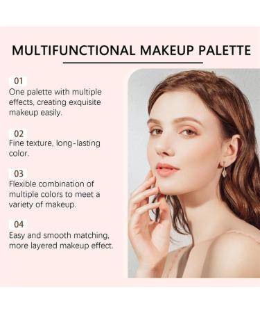 Palette de maquillage multifonctionnelle kit de maquillage portable utilisable pour les paupi res le blush et le contouring. Texture lisse pigment e et longue tenue. Miroir inclus. - Buy Online on GoSupps.com