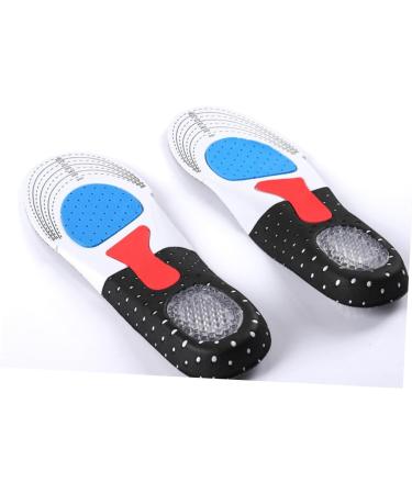 2 Pairs Arch Support Heel Cushion Insert - Breathable Eva Insoles for Basketball & Training - Black Shoe Pads - Buy Online on GoSupps.com