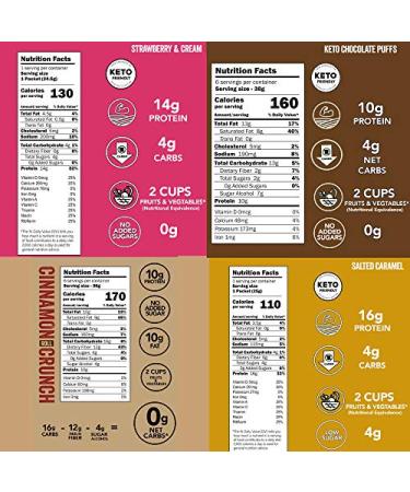 Better Than Good Snacks Protein Puffs - 4 Flavors  0.8 Oz - Pack of 4 | Healthy Snack - Buy Online on GoSupps.com
