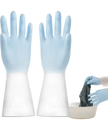 Kitchen Dishwashing Gloves Dishwashing Cleaning Gloves Waterproof Household Rubber Dishwashing Cleaning Gloves for Dishesand Household Chores - Buy Online on GoSupps.com