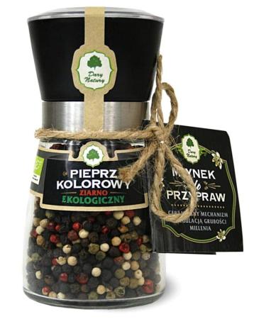 Dary Natury Colored pepper in a grinder organic 80g - DARY NATURY