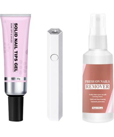  Teksome Soft gel nail glue gel nail glue - Nail extension glue | Strong acrylic nail glue gel fast-drying strong adhesive with remover and - Buy Online on GoSupps.com