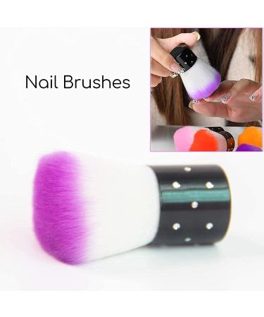 ANGENIL 15PCS Acrylic Nail Brush Set with UV Gel Brushes, Dotting Pen, and Toe Separators - Nail Art Tool Kit with Kabuki Brush for Dust Removal - Buy Online on GoSupps.com