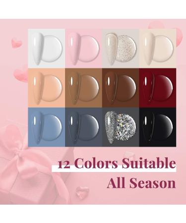 VANREESA Gel Nail Polish Kit with 12 Colors and 36W UV Light - Manicure Set for Women - Buy Online on GoSupps.com