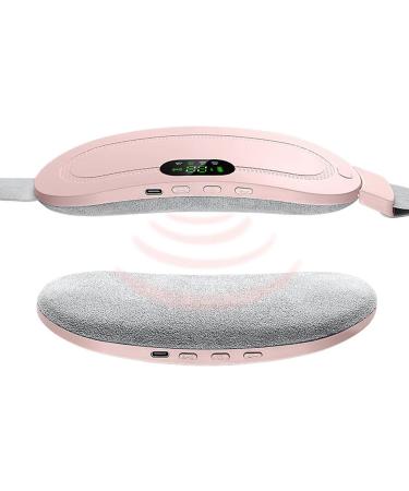 Menstrual Heating Pad - 4 Speed Waist Cramp Relief Heating Belt | Pink Uterus & Stomach Support - Buy Online on GoSupps.com
