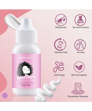 4-Piece Wig Set | Invisible Wig Glue & Remover | Lace Melting Band & Edge Brush | Beginner Cosplay Kit for Women & Girls - Buy Online on GoSupps.com