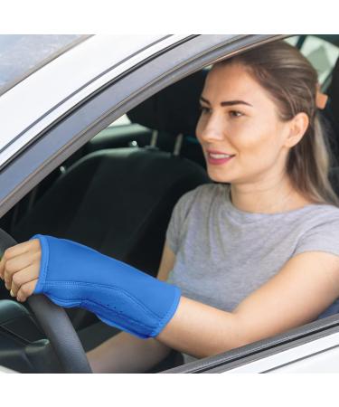 Carpal Tunnel Wrist Brace for Men and Women - Metal Splint for Arthritis Pain Relief - Night Sleep Support for Injuries, Sprains, Sports - Fits Left and Right Hands - Buy Online on GoSupps.com
