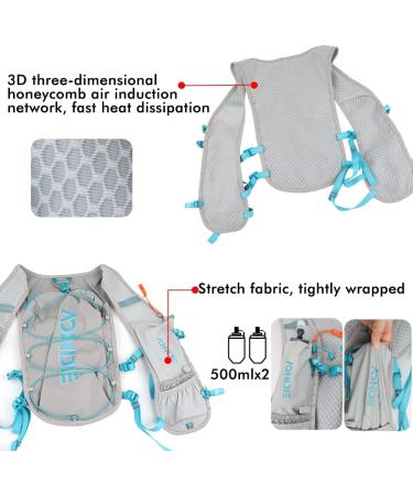 Geila Running Hydration Vest | Lightweight Breathable Marathon Trail Rucksack - Optimal Outdoor Sport Backpack in Black - Buy Online on GoSupps.com