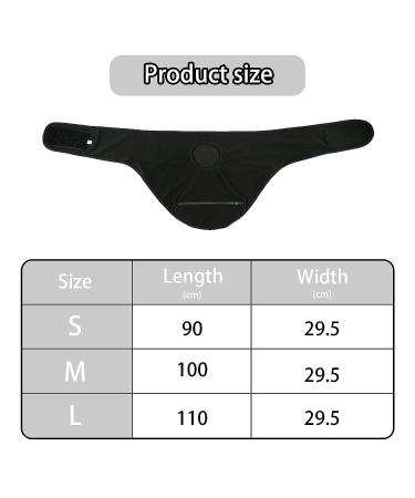 Black Ostomy Belt with Inner Pocket | Stealth Belt Ostomy Bag Cover for Men & Women | Colostomy Bags Support Wrap | Ideal for Sport & Swimming | Ostomy Supplies - Buy Online on GoSupps.com