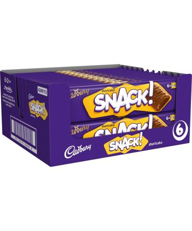 Cadbury Snack Multipack Official 6-Pack of 2 Chocolate-Covered Shortcake Biscuits 120 g (Pack of 24) - Buy Online on GoSupps.com