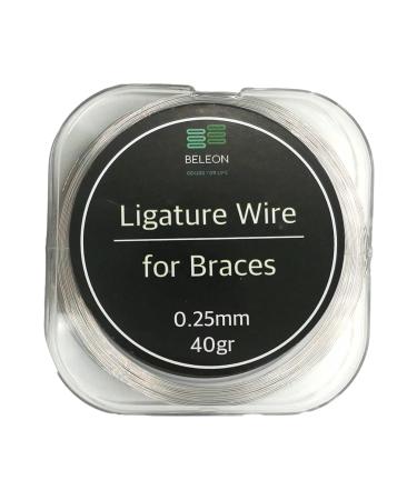 BELEON Braces Wire Orthodontic Dental Ligature Wire for Braces for Home Use Stainless Steel 40g 0.25mm