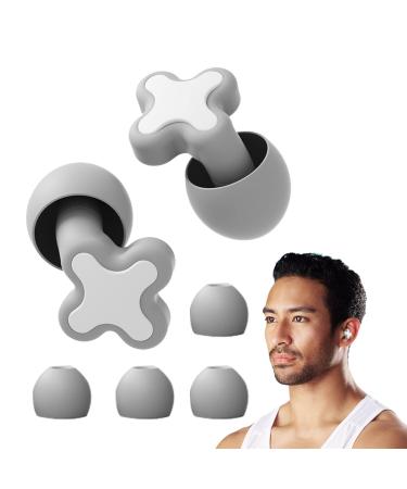 Swimming Ear Plugs Anti Noise Soft Silicone Ear Plugs for Swimming Sleeping Ear Plugs for Concerts Swimming Airplane Musicians Motorcycle Kroren Grey