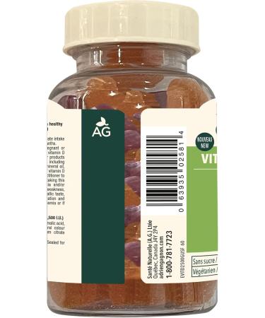 Adrien Gagnon - Vitamin D3 Sugar-Free 2500iu Gummies - Orange Flavor 60 Count - Buy Online on GoSupps.com