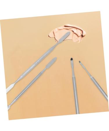4 pi ces Spatules Cosm tiques Acier Inoxydable Double T te B tons de M lange Manucure Professionnels Accessoires Ongles Proth siste Ongulaire Faciles Nettoyer et Transporter - Buy Online on GoSupps.com