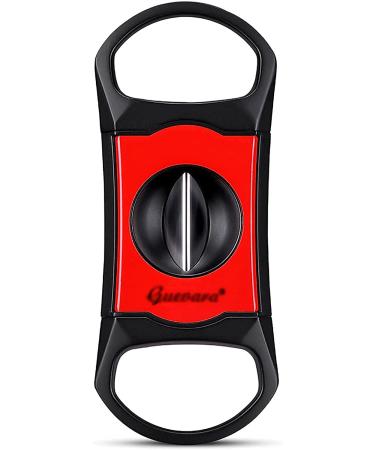 Cigar Cutter Accessories Cigar Stainless Steel Metal Classic Guillotine Ring Gauge (0.78inch) Christmas Scissors W/Gift Box (Color : Red) (Color : Red)