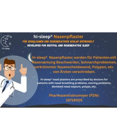 Hi-Sleep 30 Premium Nose Plaster Nasal Stripes - Stop Snoring Breathe Better Sleep Calmly | Effective Snoring Solution for Better Sleep - Buy Online on GoSupps.com