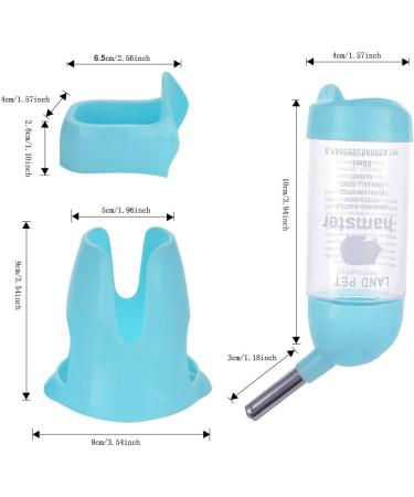 ShareWe Automatic Pet Water Dispenser Bottle for Hamsters Rats Guinea Ferrets Rabbits Small Animals (80ml Blue) - Buy Online on GoSupps.com