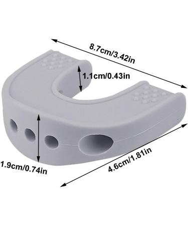 Jaw Trainer Women | U-Shaped Jawline Trainer Double Chin Reducer - Jaw Strengthener Jaw Sculpting Tool with Storage Box for Adults Gray - Buy Online on GoSupps.com