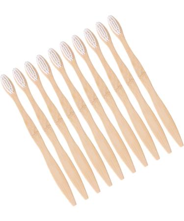 FRCOLOR 20 Pcs Bamboo Toothbrush Set | Eco-Friendly Vegan Reusable Wooden Manual Toothbrushes | Sustainable Bamboo Fiber Toothbrushes - Buy Online on GoSupps.com