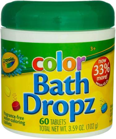 Crayola Color Bath Dropz Fragrance Free 60 ea - Pack of 2 - Buy Online on GoSupps.com