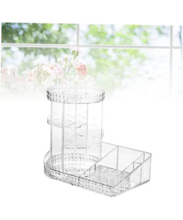Angoily Acrylic Brush Holder Acrylic Makeup Rack Storage Box To Rotate Display Stand Cosmetic - Buy Online on GoSupps.com