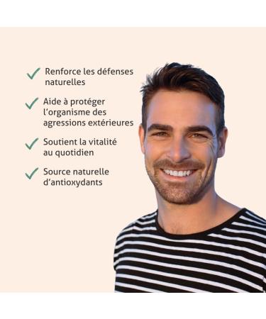 BLANCHE BRESSON - Organic Propolis - Energy & Immunity - Organic Acerola - Natural Vitamin C - Fights Fatigue & Season Change Vitality - 60 Capsules - 30 Day Treatment - Made in France - Buy Online on GoSupps.com