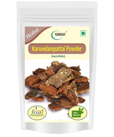 Karuvelampattai Powder 100% Pure Prosopis Juliflora (Junglee Babbul) & Keekar Tree Bark Powder, Natural Herbal Supplement (300 GM, Babul Bark Powder) Babul Bark Powder 300 GM