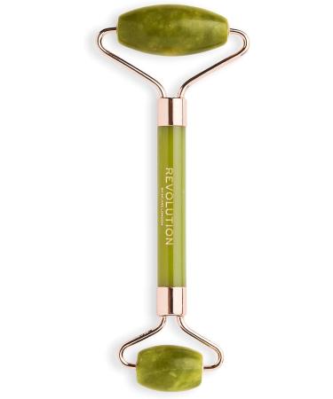 Revolution Skincare London Jade Roller - Facial Massage Tool for Glowing Skin - Buy Online on GoSupps.com
