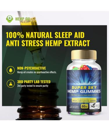 Super Sky Hemp Gummies - Hemp Extract Multivitamin Supplement (1 Pack) - Buy Online on GoSupps.com