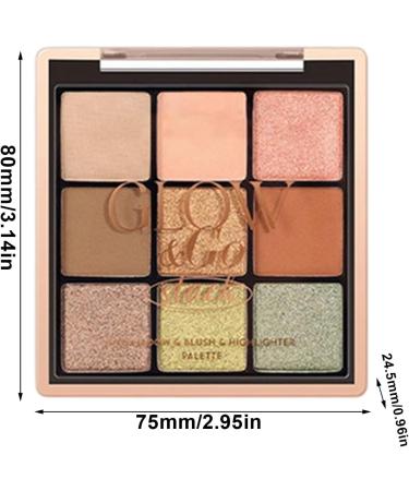 Eyeshadow Palette Eyeshadow Blush Highlighter Palette for Women Soft Matte Face Eyes Beauty Cosmetics For Adult Skin Women 02 - Buy Online on GoSupps.com