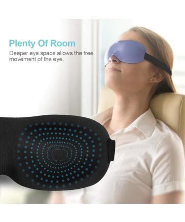 Axgo EM13DP Adjustable 3D Contoured Sleep Eye Mask - 100% Light Blocking - Gray - Buy Online on GoSupps.com