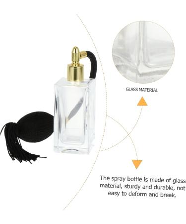 Beatifufu 1pc Perfume Bottle Perfume Bottle Essential Oil Bottle Shampoo Dispenser Spray Empty Bottle Essential Oil Perfume Shampoo Container Spray Glass Cover Travel Vintage 11.00X4.00X3.50CM Black - Buy Online on GoSupps.com